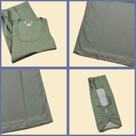 Vintage M 80s green t-shirt by Stuffed Shirt, new old stock 1980s green tee - Picture 3 of 9